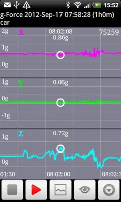 g-Force Recorder android App screenshot 3